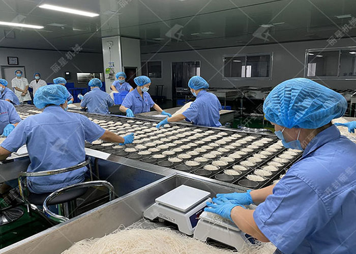 麗星帶烘干的速食粉絲生產(chǎn)線，一機多用轉(zhuǎn)換靈活